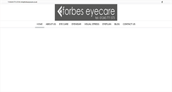 Desktop Screenshot of forbeseyecare.co.uk