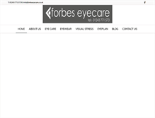 Tablet Screenshot of forbeseyecare.co.uk